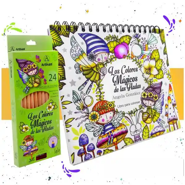 Kit Mandala Los Colores Mágicos De Las Hadas