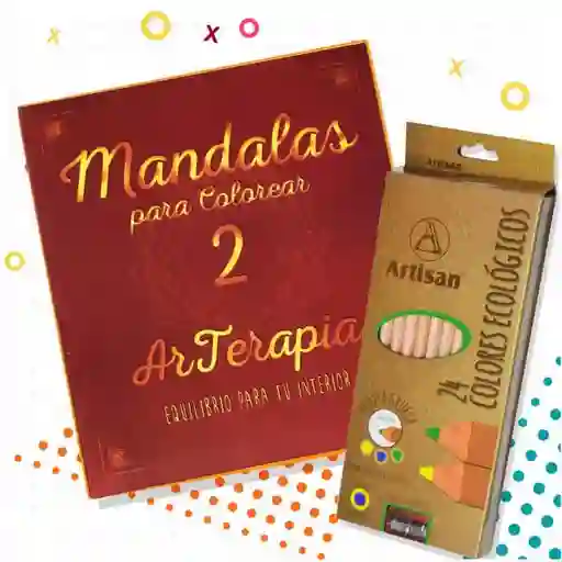 Kit Mandala Para Colorear # 2 Arterapia