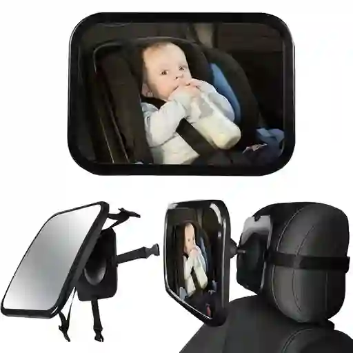 Espejo Retrovisor De Auto Para Seguridad De Niños Espejo Multiusos