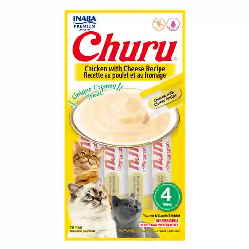 Churu Tuna With Cheese Recipe / Bolsa X 4 Unidades X 14 Gr. (amarilla)