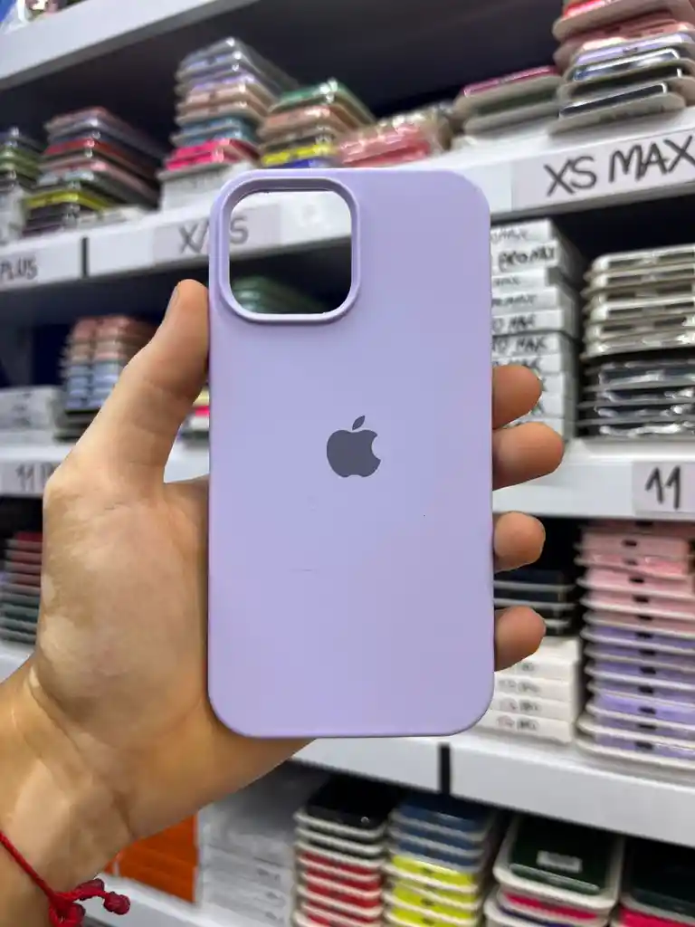Iphone 15 Pro Max | Color Lila Neutro Pastel | Silicone Case | Rigido | Carcasa Protectora | Antihumedad