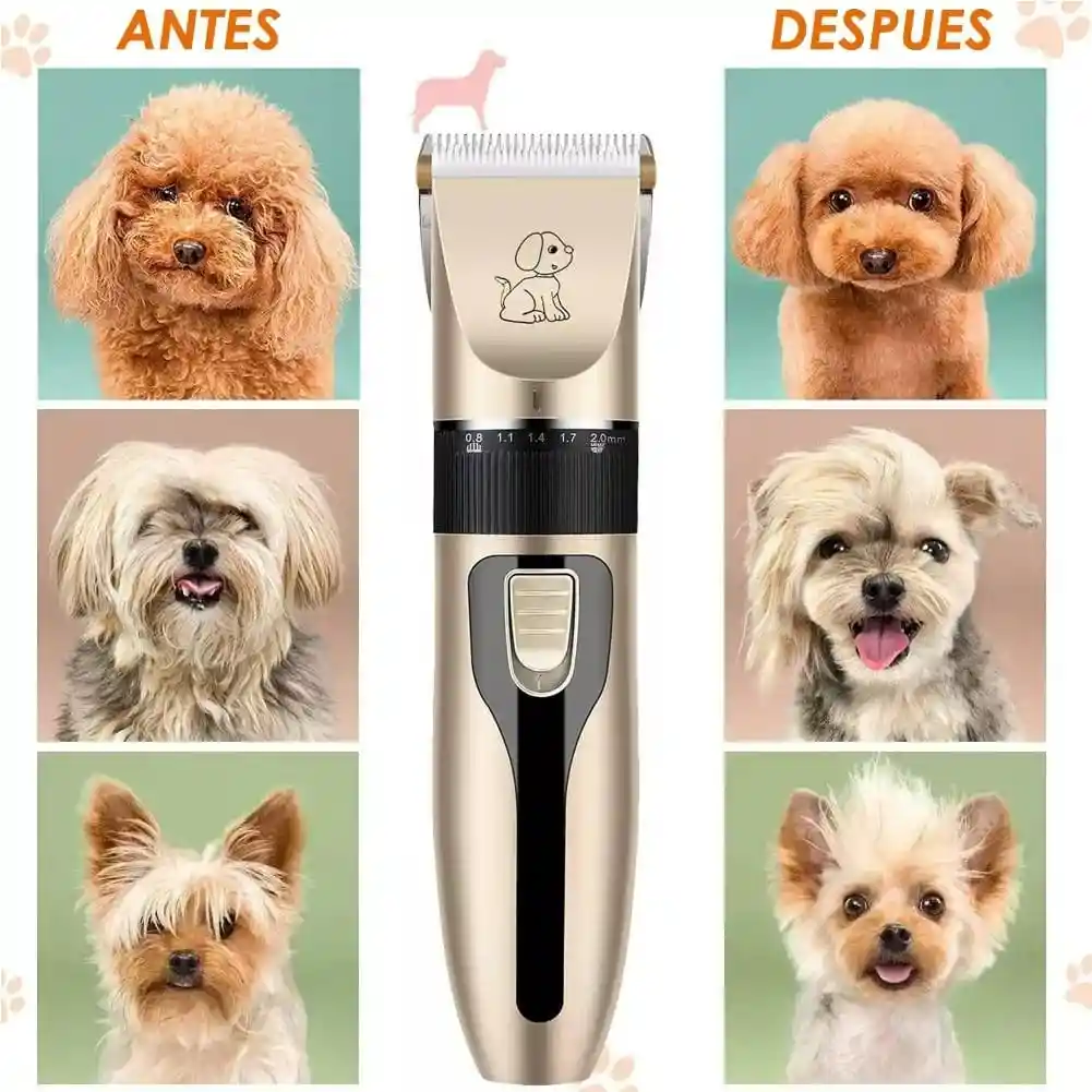 Máquina Peluquera De Aseo Para Perros Y Gatos 6 Piezas