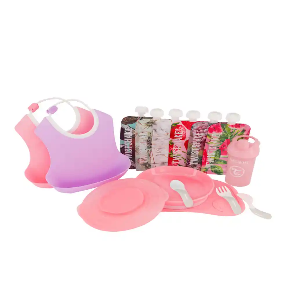 Pack Vajilla Twistshake Rosa