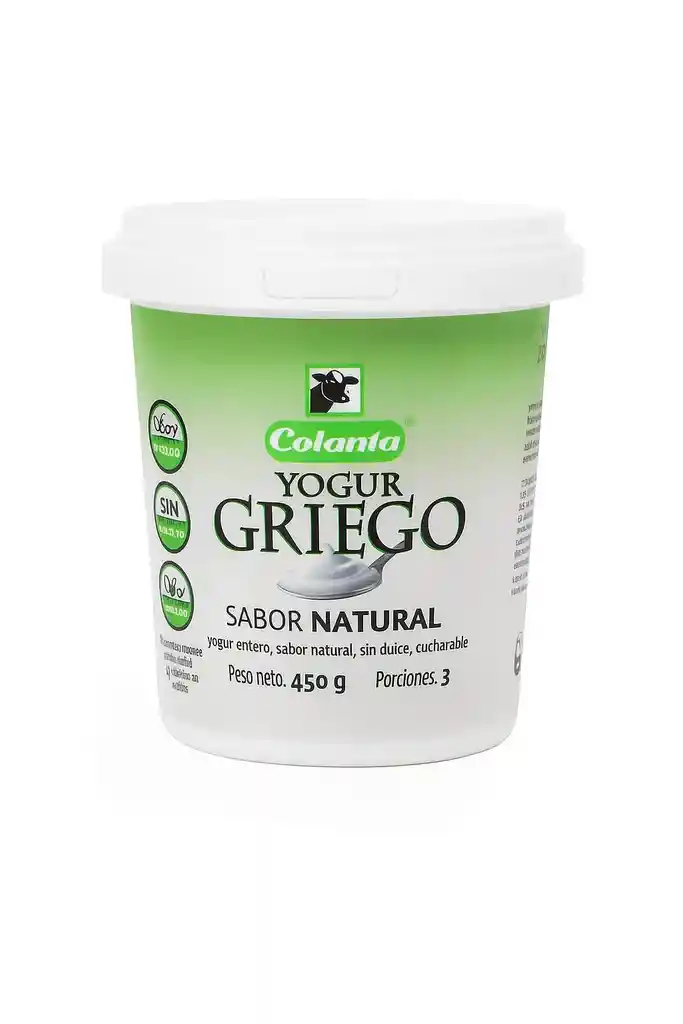 Yogur Griego Colanta Natural 450gr