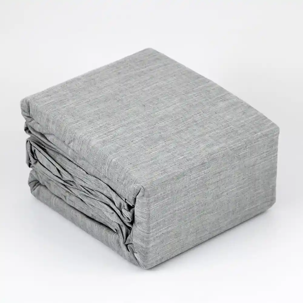 Juego De Duvet Expressions Queen 190x160cm Gris Claro 100% Algodon