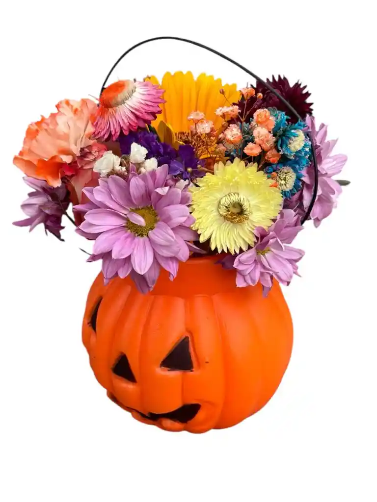 Calabaza Y Flores