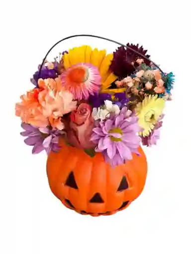 Calabaza Y Flores