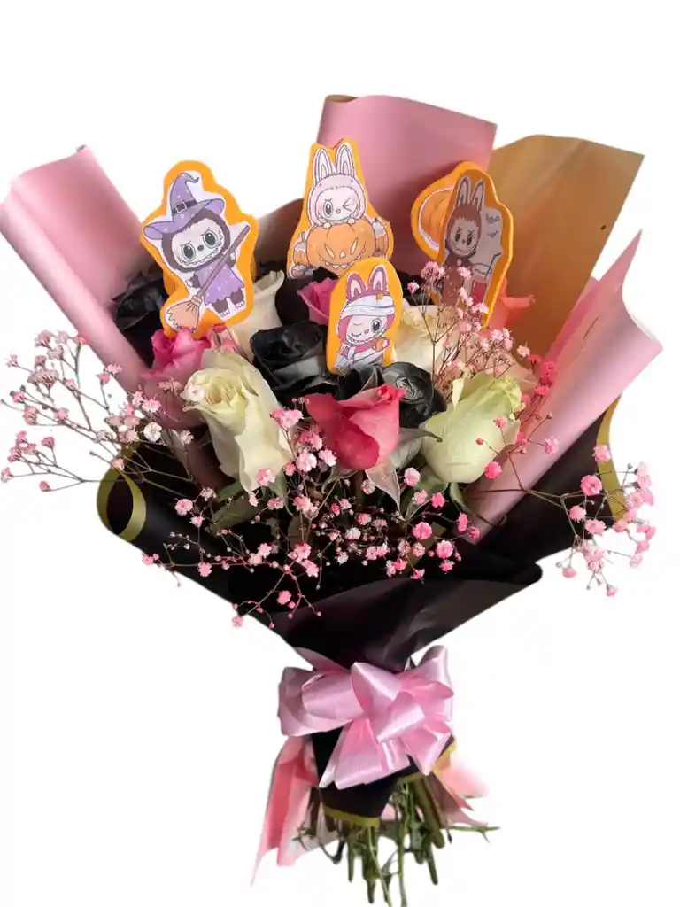Rosas Y Labubu Edición Halloween