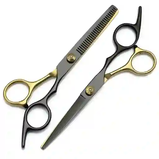 Kit De Tijeras De Peluqueria Y Barberia Profesional En Acero