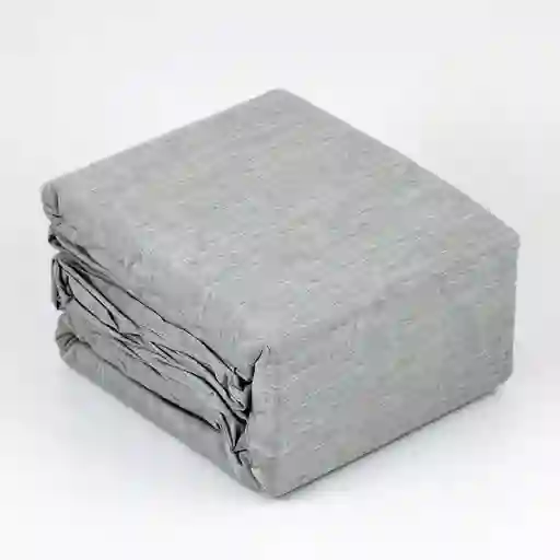 Juego De Duvet Expressions Queen 190x160cm Gris Oscuro 100% Algodon