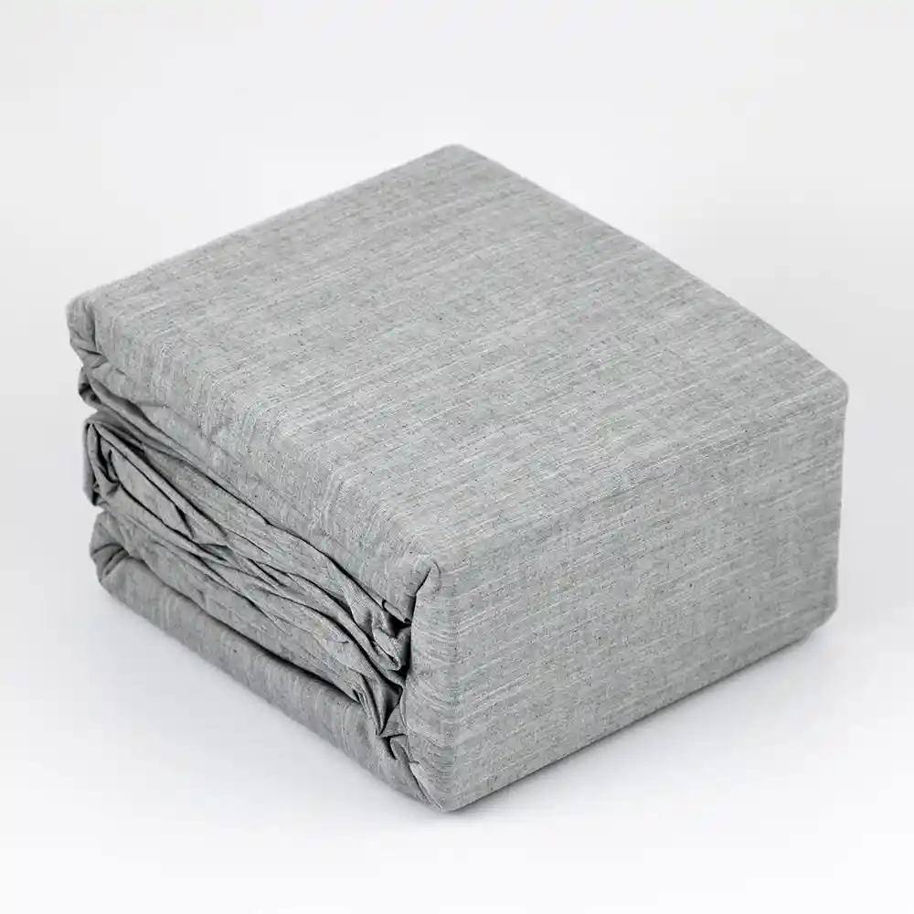 Juego De Duvet Expressions Queen 190x160cm Gris Oscuro 100% Algodon