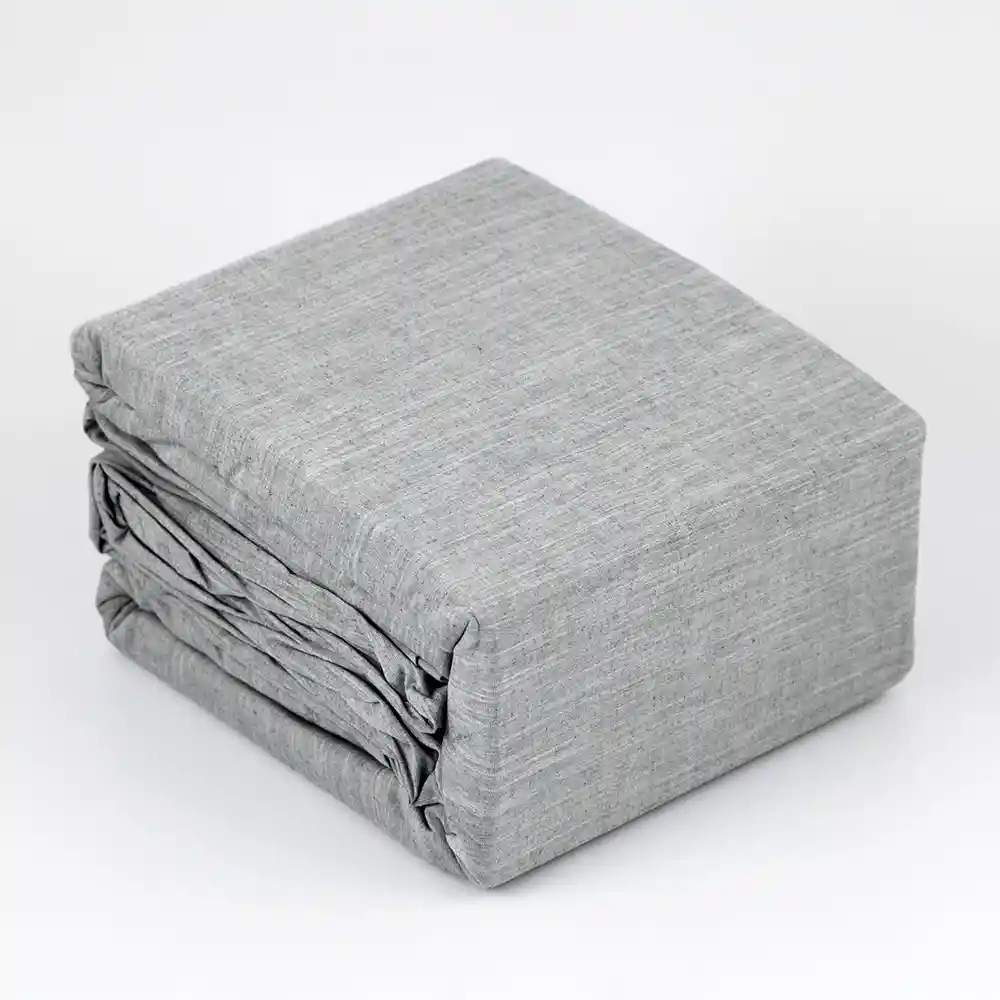 Juego De Duvet Expressions King 200x200cm Gris Oscuro 100% Algodon