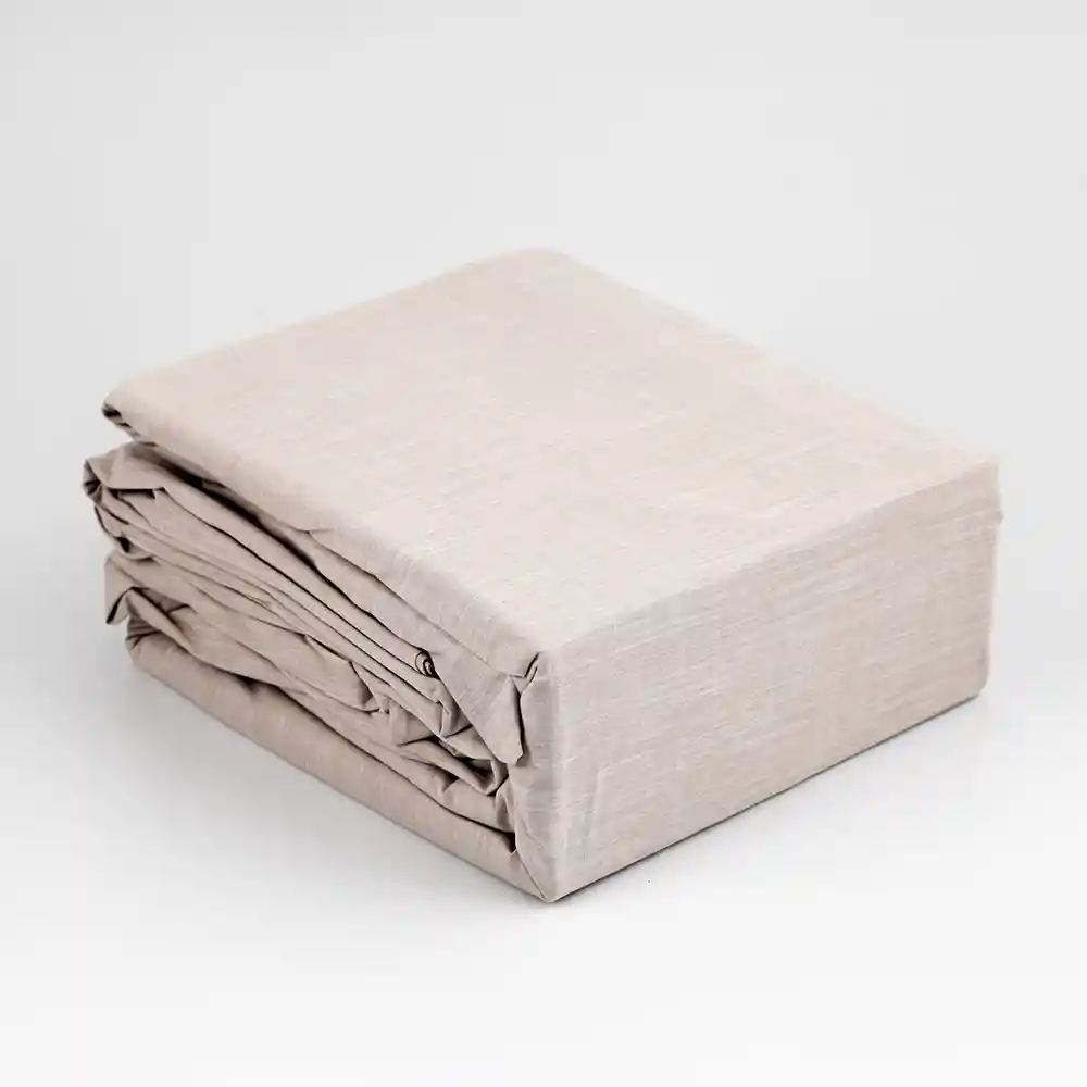 Juego De Duvet Expressions Queen 190x160cm Beige 100% Algodon