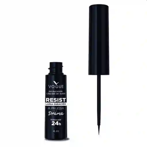 Delineador Liq Resist Negro 4ml Vogue