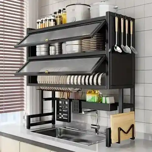 Escurridor De Platos Doble Tapa 65cm