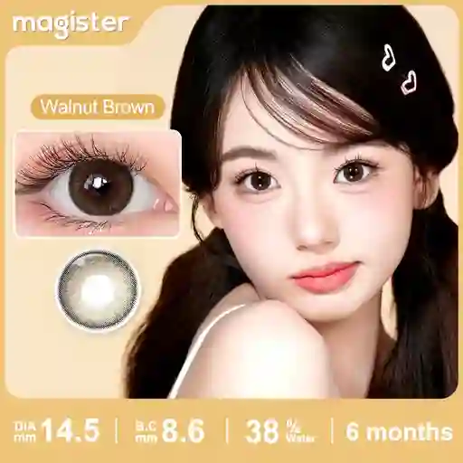 Lentes De Contacto Cosméticos Walnut Brown