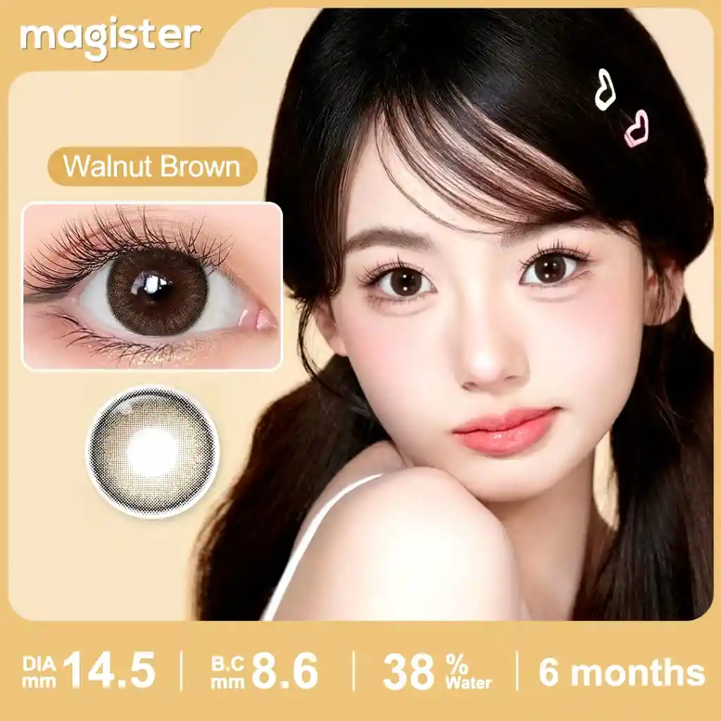 Lentes De Contacto Cosméticos Walnut Brown