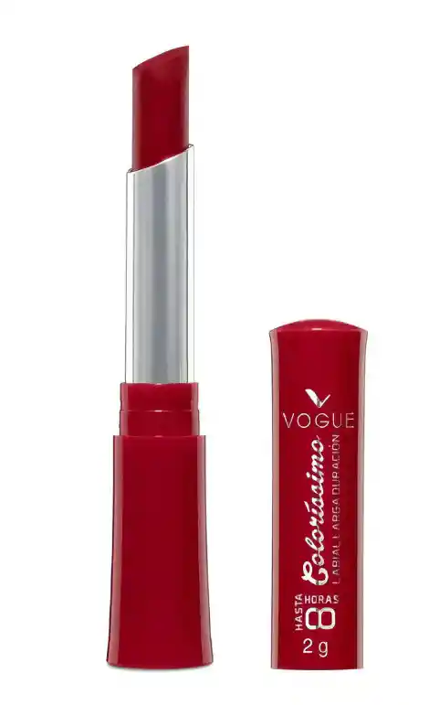 Labial En Barra Vogue Colorissimo Larga Duracion Cereza 2g