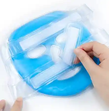 Mascarilla De Gel Refrescante Para La Cara Terapia De Frío Y Caliente De Pvc