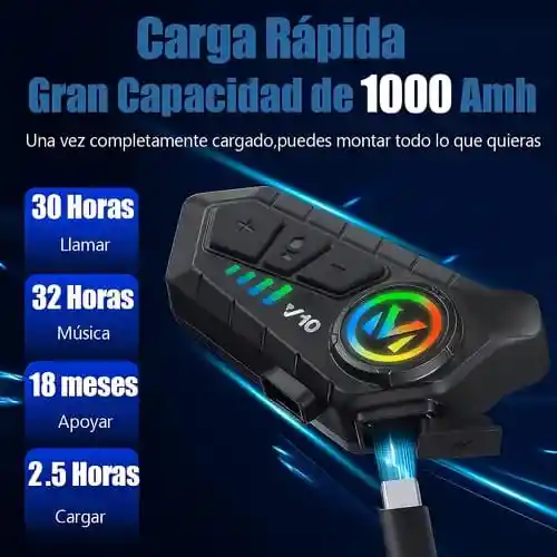 Intercomunicador Para Casco O Moto