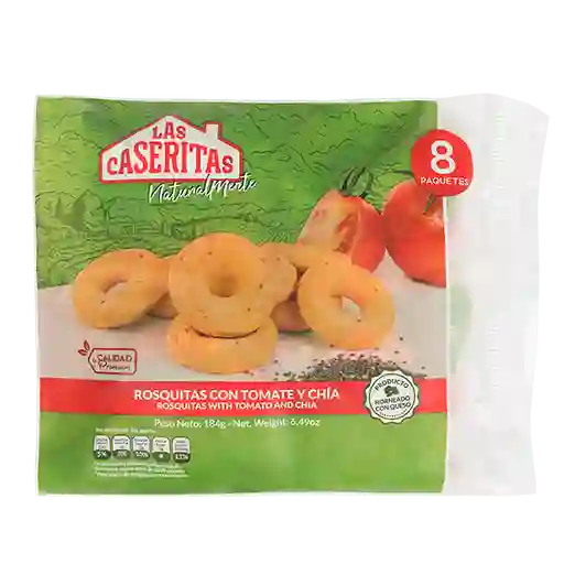 Rosca Con Tomate Y Chia X 8 Unds X 184g
