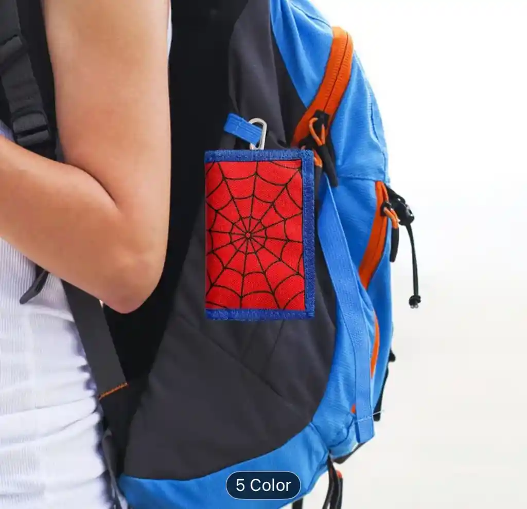 Billetera Para Niños Spiderman Monedero Multi Bolsillos