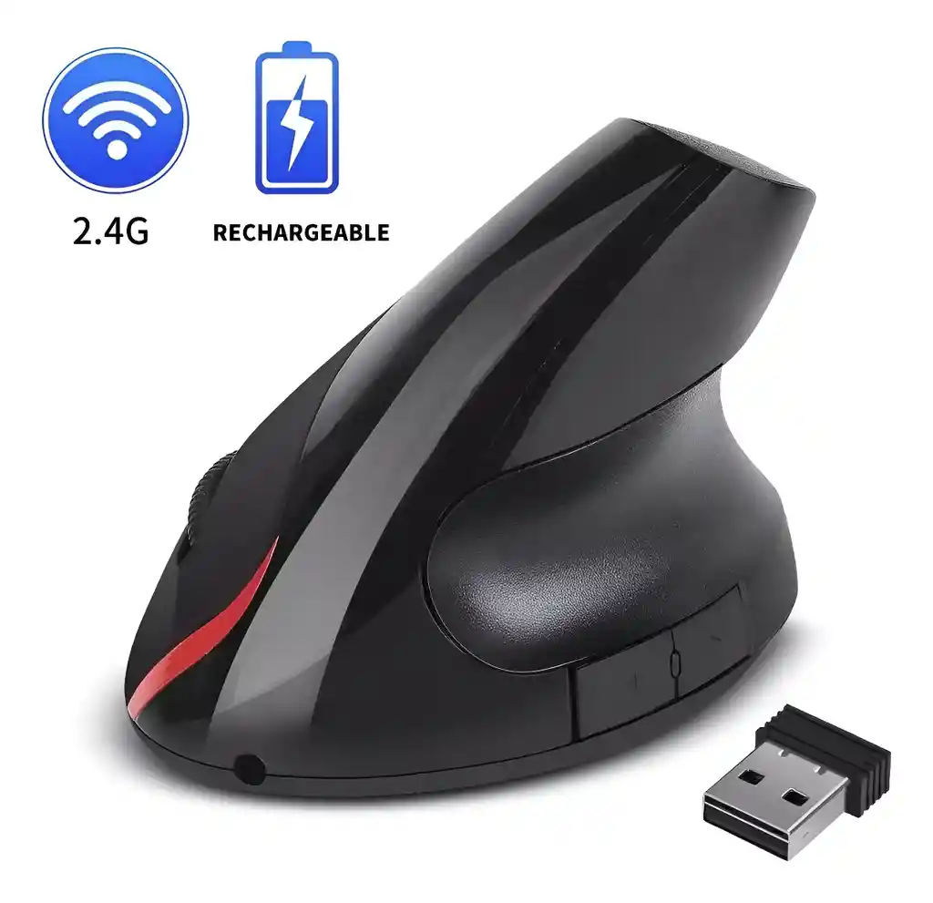 Mouse Óptico Ergonómico Vertical Para Computadora Curacion (81310803)