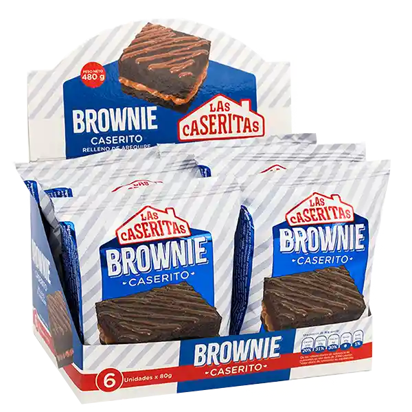 Brownie Chocolate Arequipe X6 Und 480 G