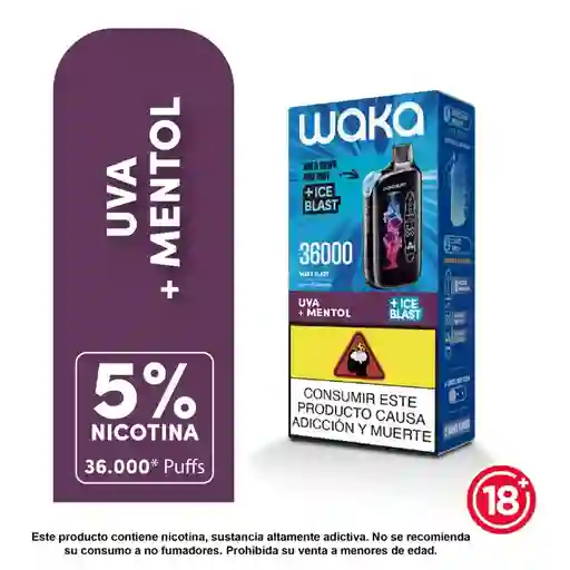 Desechable Waka 36000puff - Uva
