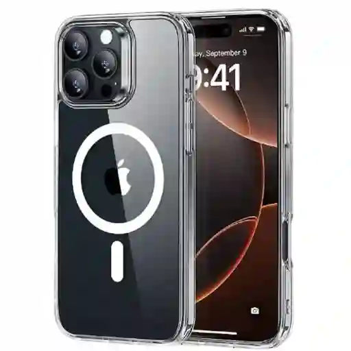 Estuche Transparente Para Carga Magnetica Para Iphone 16 Pro Max