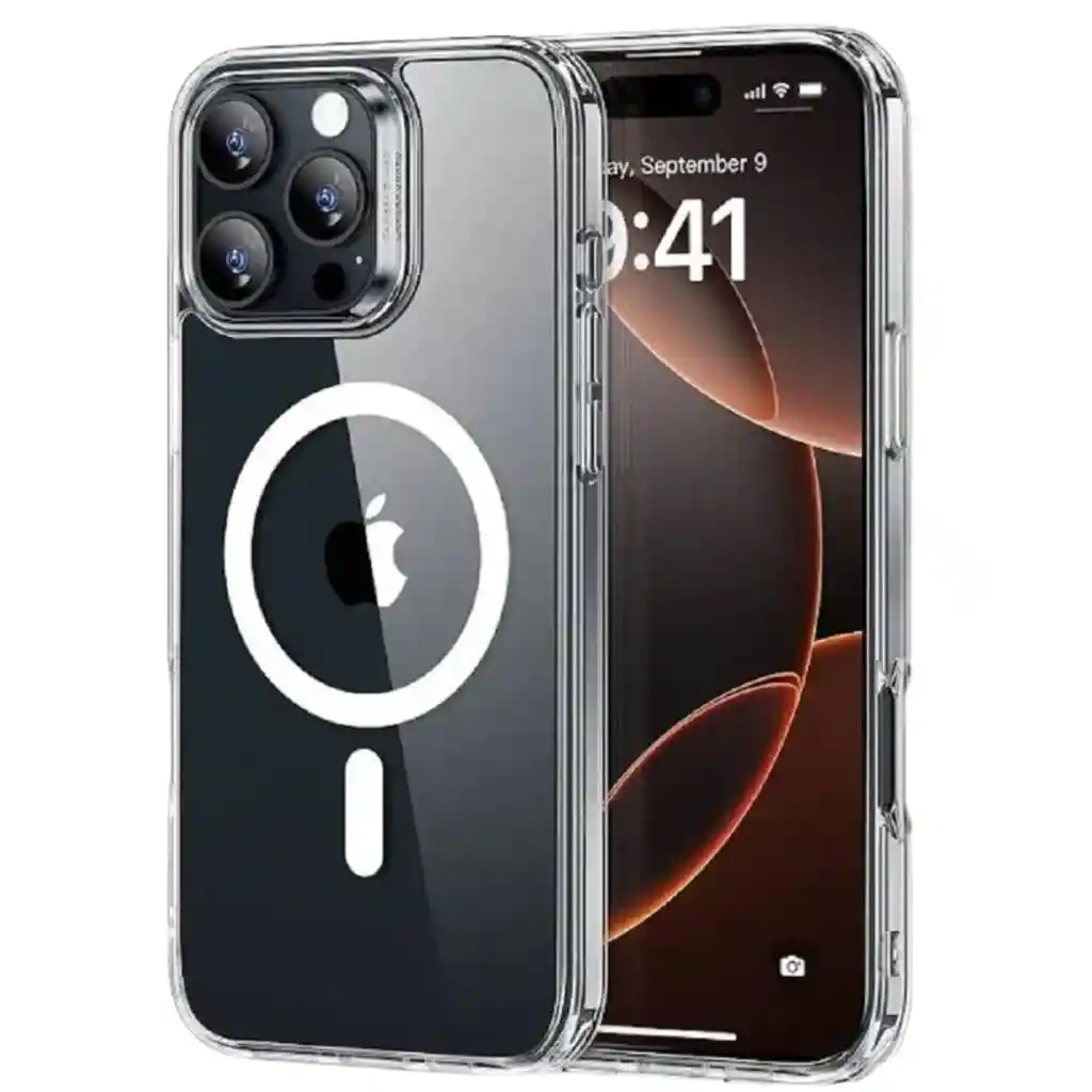 Estuche Transparente Para Carga Magnetica Para Iphone 16 Pro Max