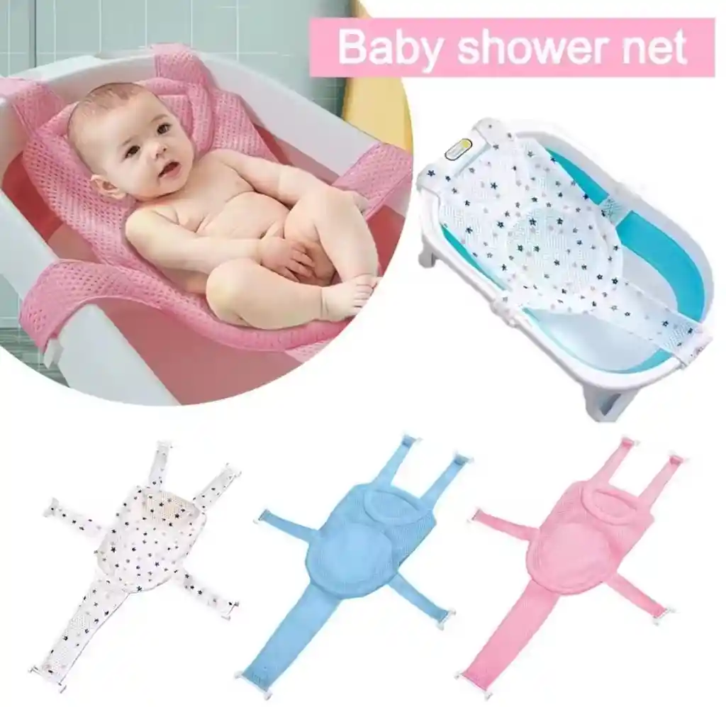 Cojin Malla Para Bebe Tina Bañera 5 Puntos Acomodador