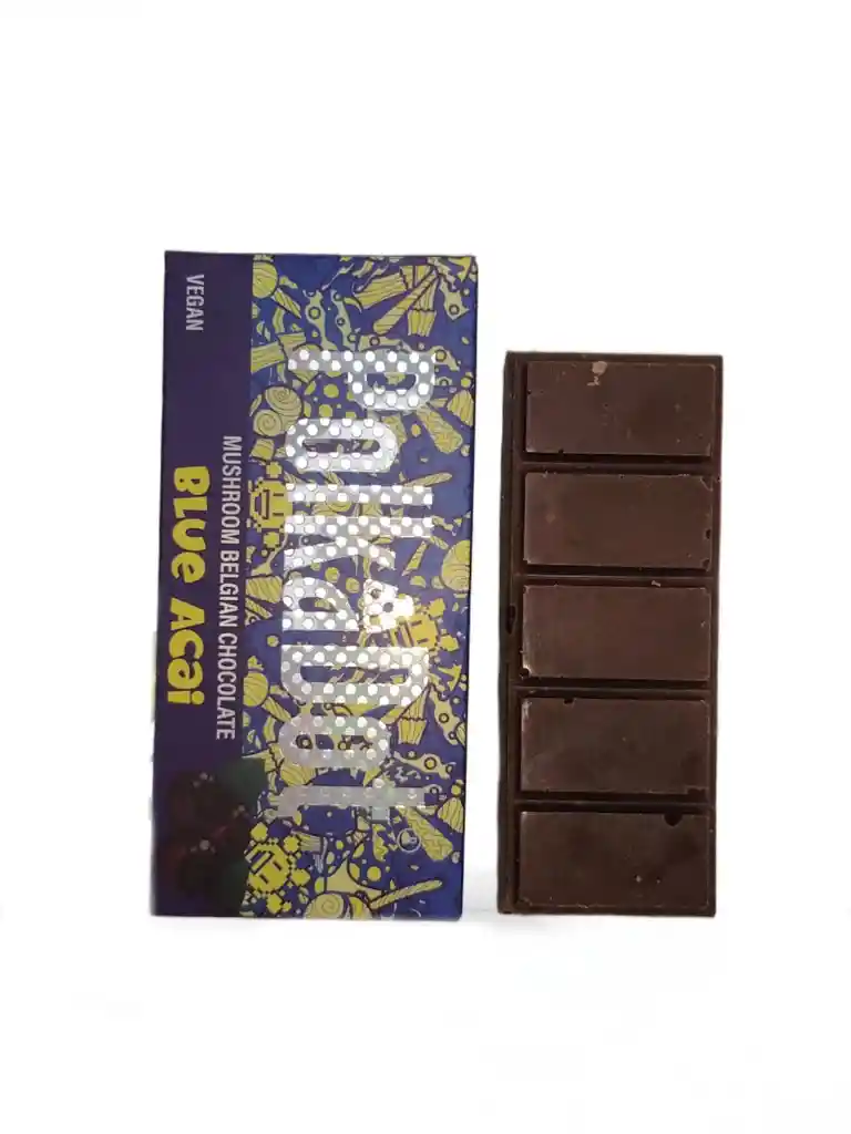 ✨ Chococibina Blue Açaí – Polkadot Mushroom Belgian Chocolate ✨