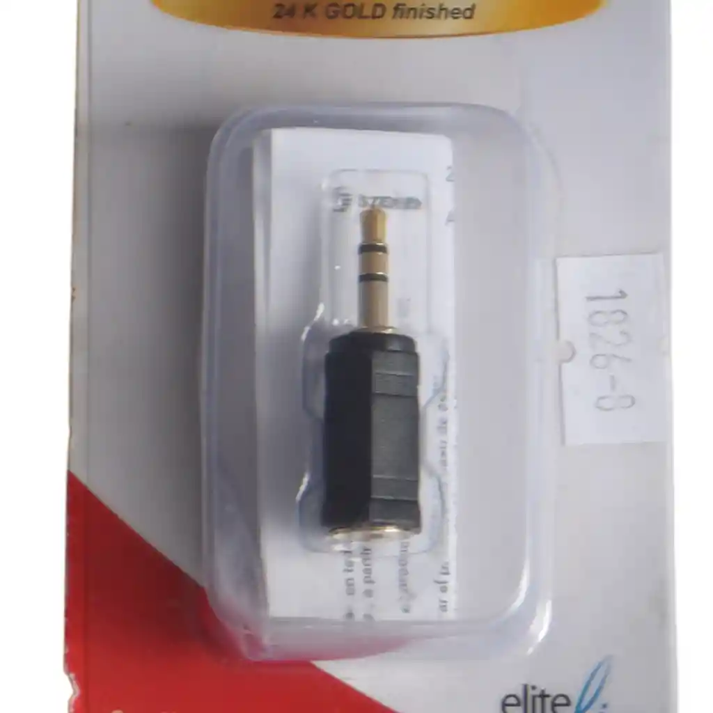 Adaptador De Conector Hembra 3.5 Mm Estéreo A Conector Macho 3.5 Mm Estéreo