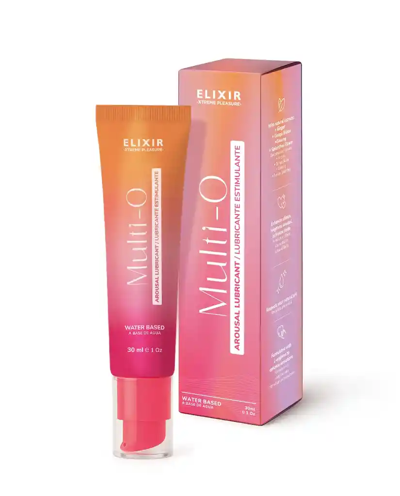 Gel Lubricante Íntimo Multiorgasmos Multi-o Elixir 30ml