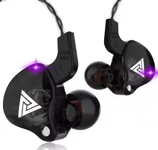 Audífonos Qkz Ak6 Negro - Hi-fi Estéreo, Graves Potentes, Micrófono Y Estuche Original