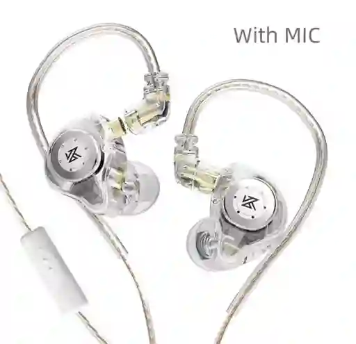 Audífonos In- Ear Edx Pro Transparentes Con Micrófono