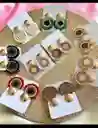 Aretes Tejidos En Mostacilla