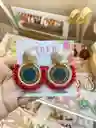 Aretes Tejidos En Mostacilla