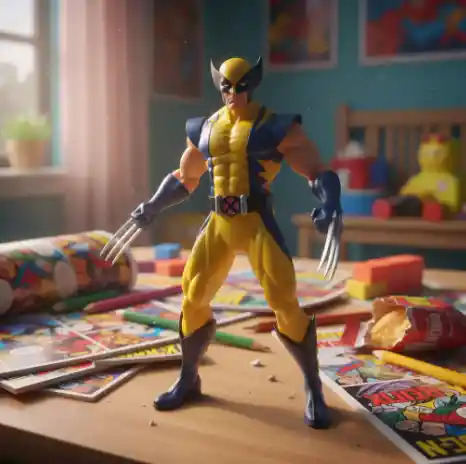 Muñeco Wolverine 30cm /sonido.