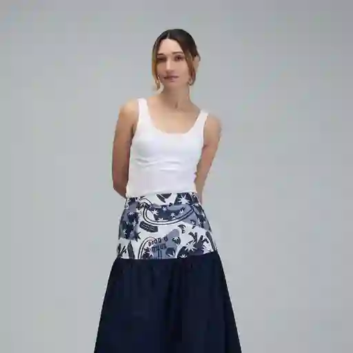 L / Falda Live & Feel - Azul