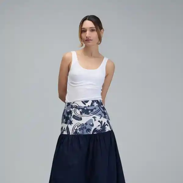 L / Falda Live & Feel - Azul