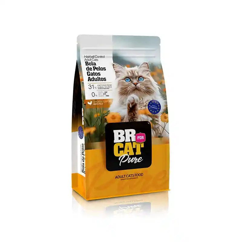 Br Gato Adulto Bola De Pelos 3kg
