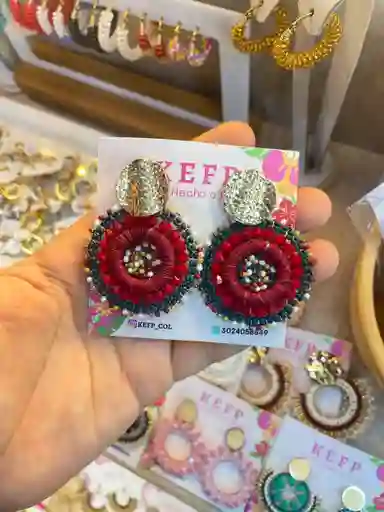 Aretes Artesanales Tejidos