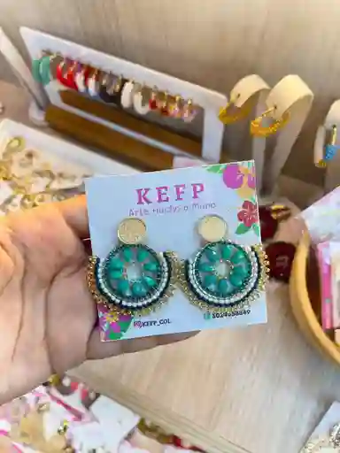 Aretes Artesanales Tejidos