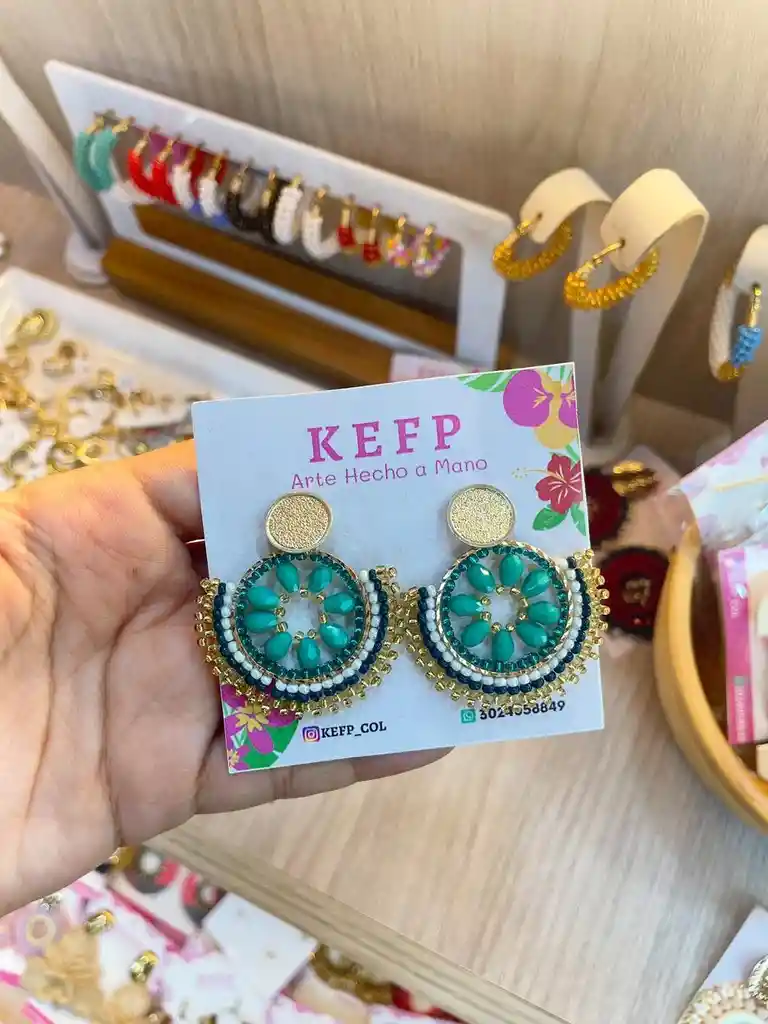 Aretes Artesanales Tejidos
