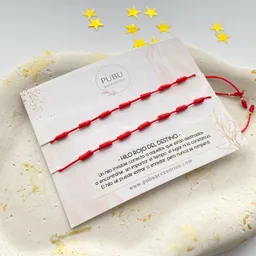 Pulseras 7 Nudos Hilo Rojo Del Destino