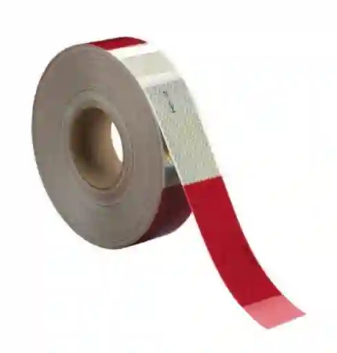 Metro De Cinta Roja - Blanca Reflectiva Para Carro