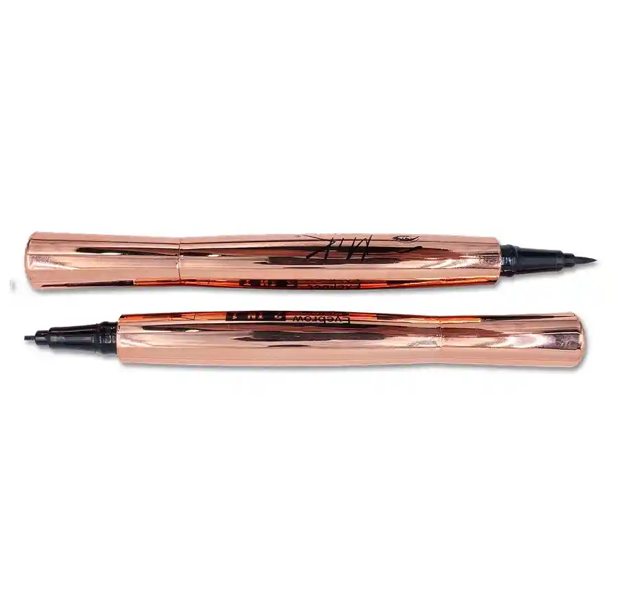 Delineador Cejas Y Ojos 3 Pelos 2 En 1 Myk Eyebrow Y Eyeliner