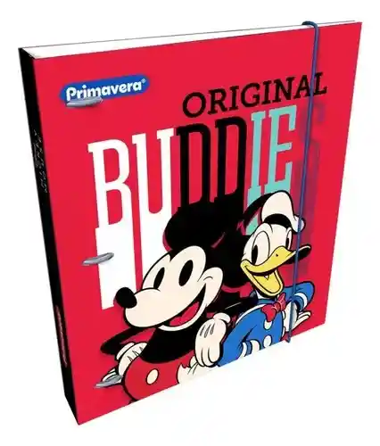Folder Carpeta Pasta Dura Escolar Con Caucho Primavera Disney Hombre